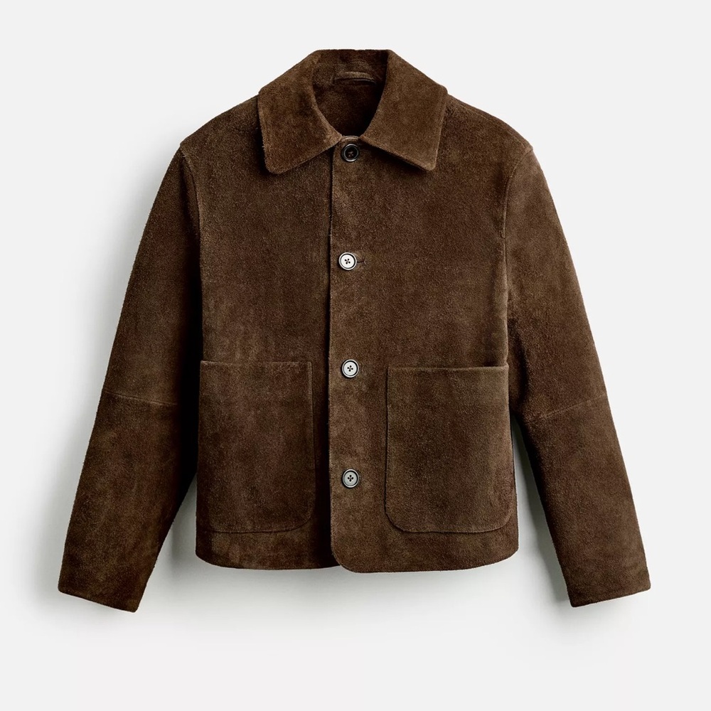 Men's Brown Suede Jacket